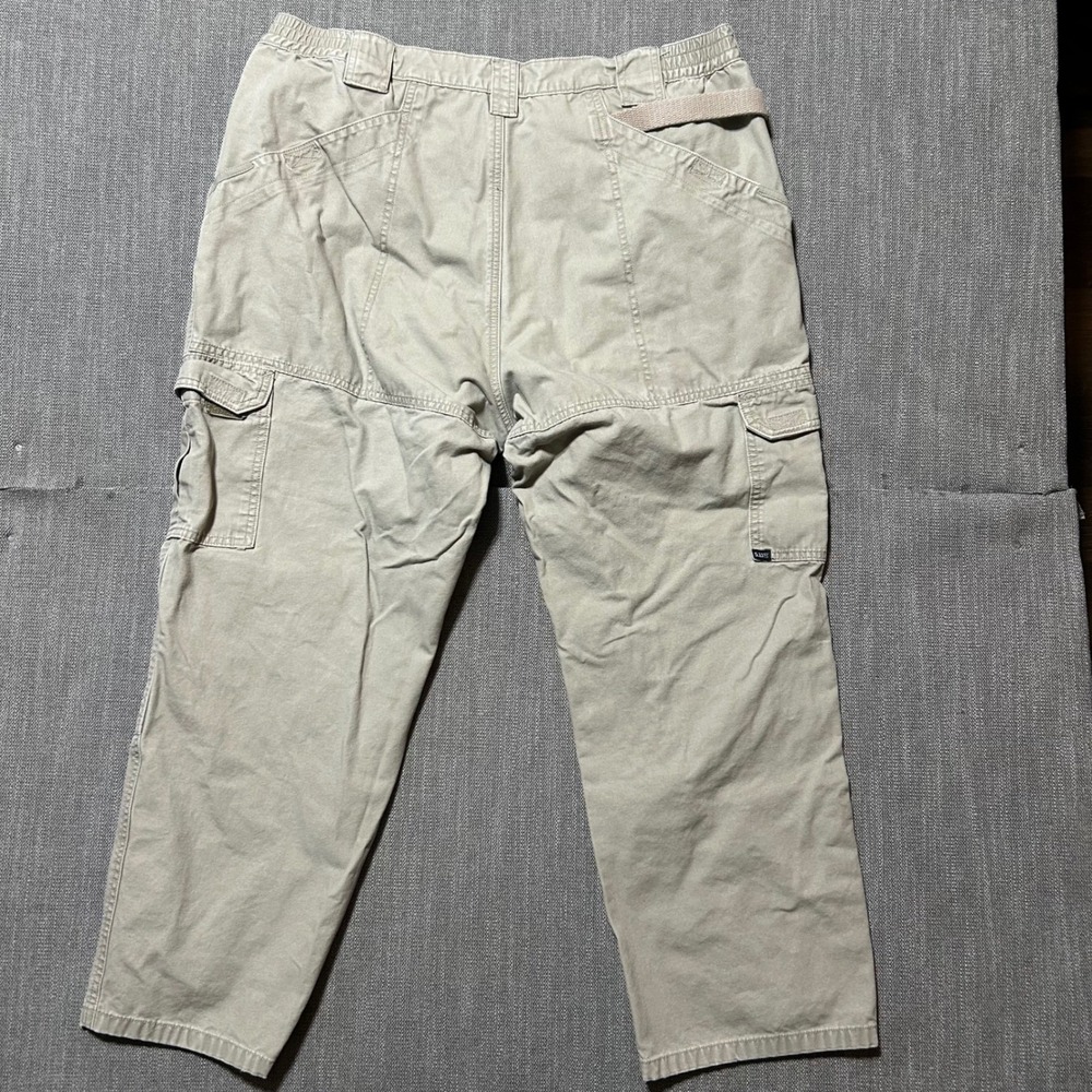 5.11 Tactical Cargo Pants Mens 40x30 Khaki Tan Cotton Canvas Workwear Utility - Picture 5 of 5